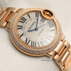 Cartier Ballon Bleu 18K Rose Gold Diamond Second Hand Watch Collectors 6