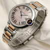 Cartier Ballon Bleu Steel & Rose Gold Second Hand Watch Collectors 3