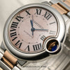 Cartier Ballon Bleu Steel & Rose Gold Second Hand Watch Collectors 4