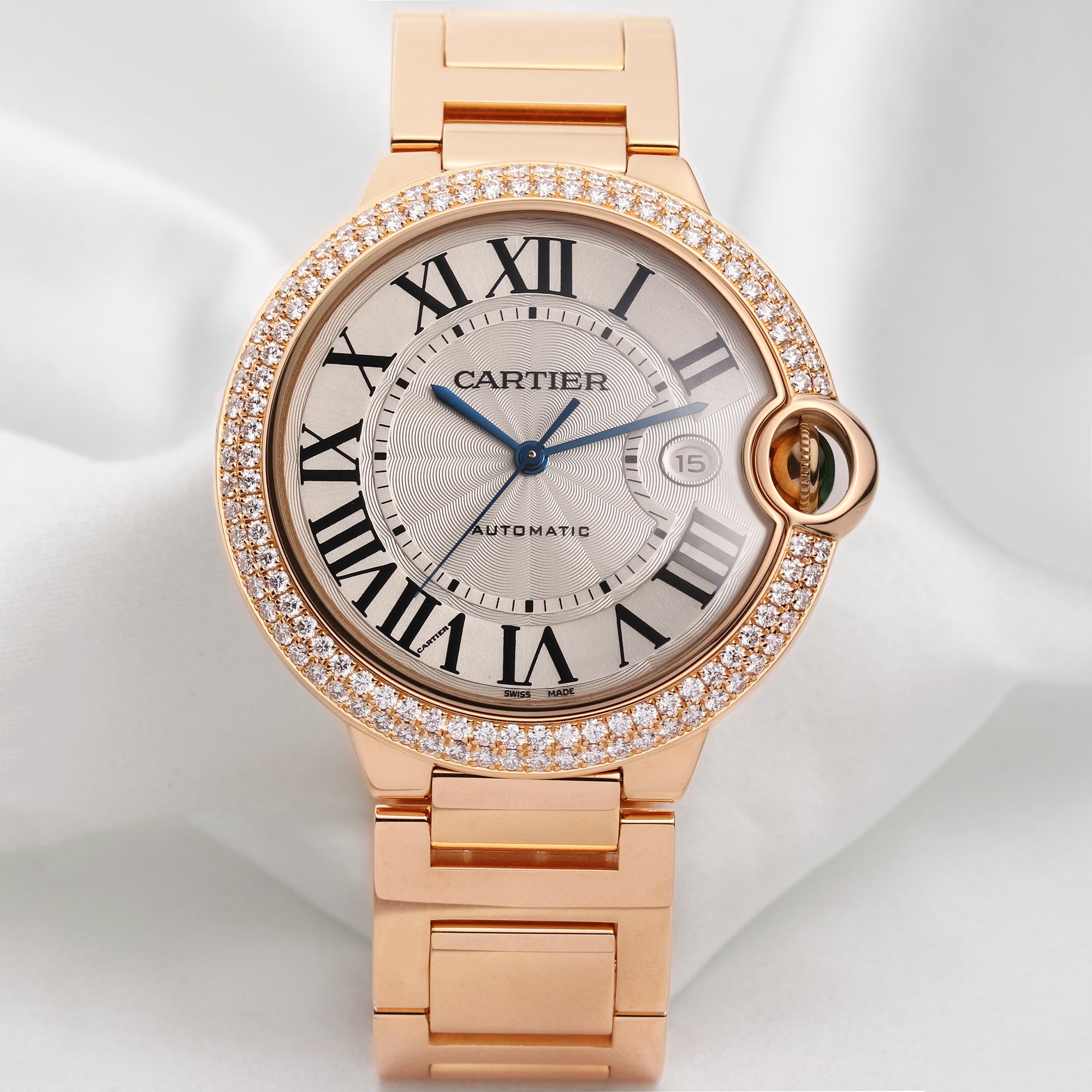 Cartier Ballon Bleu WE9008Z3 18k Rose Gold Second Hand Watch Collectors (1)