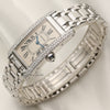 Cartier Ladies Tank Americaine Diamond Bezel 18K White Gold Second Hand Watch Collectors 3