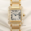 Cartier Ladies Tank Francaise 18K Yellow Gold Diamond Bezel Bracelet Second Hand Watch Collectors 2