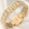 Cartier Ladies Tank Francaise 18K Yellow Gold Diamond Bezel Bracelet Second Hand Watch Collectors 7
