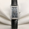 Cartier Lady Tank Americaine 18K White Gold Diamond Bezel Second Hand Watch Collectors 1
