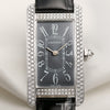 Cartier Lady Tank Americaine 18K White Gold Diamond Bezel Second Hand Watch Collectors 2