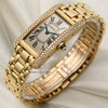 Cartier Lady Tank Americaine 18K Yellow Gold Diamond Bezel Second Hand Watch Collectors 3