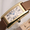 Cartier-Lady-Tank-Americaine-18K-Yellow-Gold-Satin-Strap-Second-Hand-Watch-Collectors-4-2