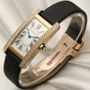 Cartier Lady Tank Americaine Double Row Diamond Bezel 18K Yellow Gold Second Hand Watch Collectors 3