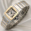 Cartier Midsize Santos Steel & Gold Second Hand Watch Collectors 3