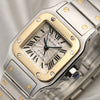 Cartier Midsize Santos Steel & Gold Second Hand Watch Collectors 4
