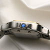 Cartier Midsize Santos Steel & Gold Second Hand Watch Collectors 5