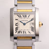 Cartier-Midsize-Tank-Francaise-2465-Steel-Gold-119-Second-Hand-Watch-Collectors-2