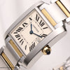 Cartier-Midsize-Tank-Francaise-2465-Steel-Gold-119-Second-Hand-Watch-Collectors-4