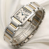 Cartier Midsize Tank Francaisse 2384 Steel & Gold Second Hand Watch Collectors 3