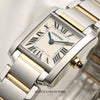 Cartier Midsize Tank Francaisse 2384 Steel & Gold Second Hand Watch Collectors 4