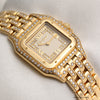 Cartier Panthere 18K Yellow Gold Diamond Bracelet Bezel Dial Second Hand Watch Collectors 5