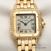 Cartier Panthere 18K Yellow Gold Diamond Second Hand Watch Collectors 2