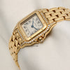 Cartier Panthere 18K Yellow Gold Diamond Second Hand Watch Collectors 3