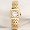 Cartier Panthere 18K Yellow Gold Second Hand Watch Collectors 1