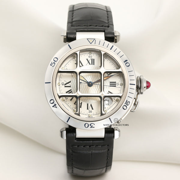 Cartier Pasha Grille Stainless Steel Second Hand Watch Collectors 1