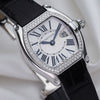 Cartier Roadster 18K White Gold DIamond Crown Second Hand watch Collectors 4