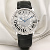 Cartier Ronde Pave Diamonds 18K White Gold Second Hand Watch Collectors 1