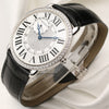 Cartier Ronde Pave Diamonds 18K White Gold Second Hand Watch Collectors 3