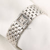 Cartier Ruben 18K White Gold MOP Diamond Bezel Second Hand Watch Collectors 3