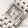 Cartier Ruben 18K White Gold MOP Diamond Bezel Second Hand Watch Collectors 4