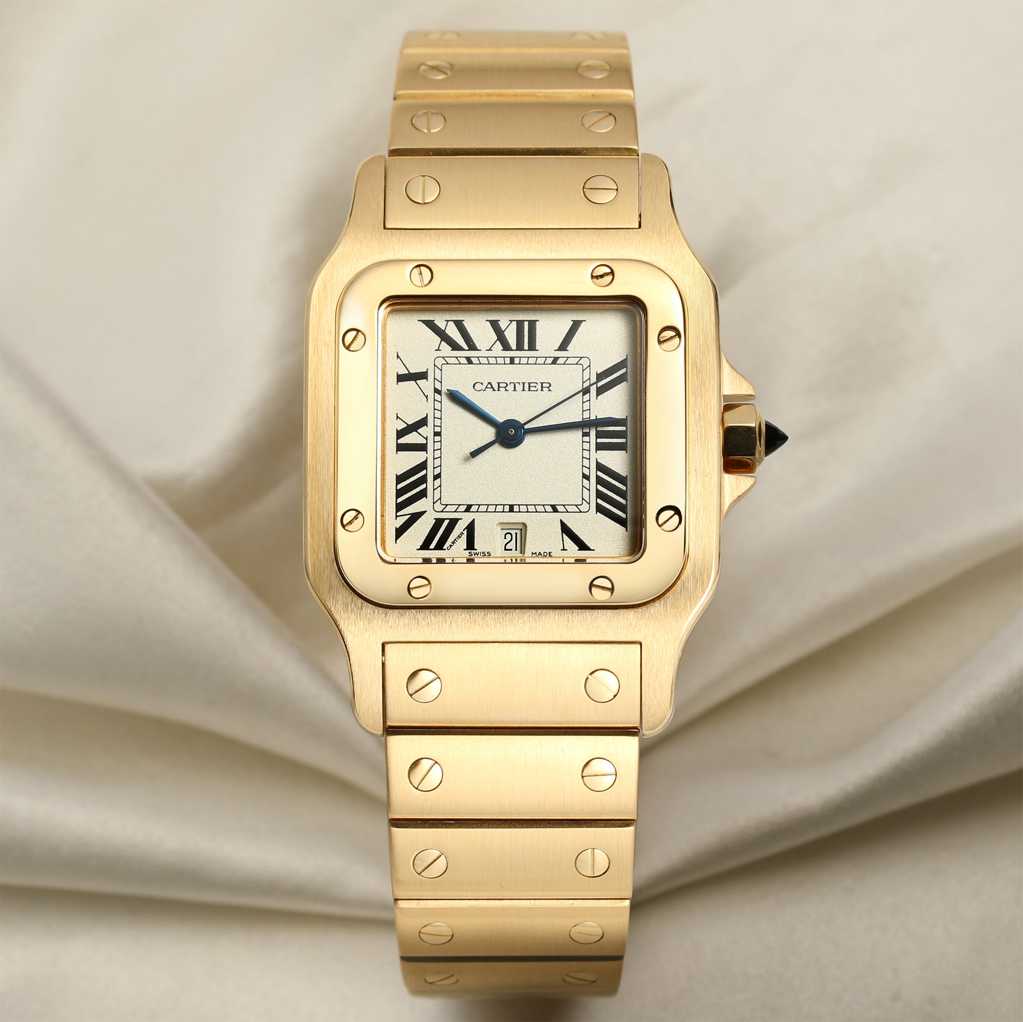 Cartier Santos 18k Yellow Gold 2355 – Watch Collectors