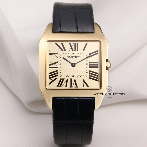 Cartier-Santos-Dumont-18K-Yellow-Gold-Second-Hand-Watch-Collectors-1