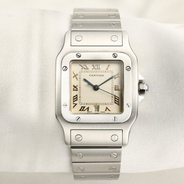 Cartier Santos Stainless Steel Second Hand Watch Collectors 1