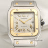 Cartier Santos Steel & Gold Champagne Dial Second Hand Watch Collectors 2