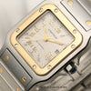 Cartier Santos Steel & Gold Champagne Dial Second Hand Watch Collectors 4