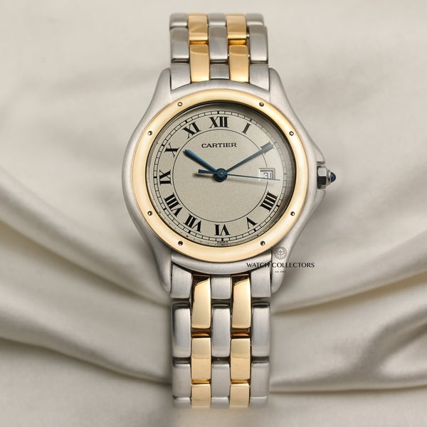 Cartier Steel & Gold Second Hand Watch Collectors 1