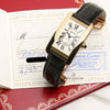 Cartier Tank Americaine 1740 18K Yellow Gold Second Hand Watch Collectors 11