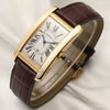 Cartier Tank Americaine 1740 18K Yellow Gold Second Hand Watch Collectors 3