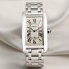 Cartier Tank Americaine 1741 18K White Gold Second Hand Watch Collectors 1