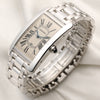 Cartier Tank Americaine 1741 18K White Gold Second Hand Watch Collectors 3