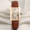 Cartier Tank Americaine 18K Rose Gold Second Hand Watch Collectors 1