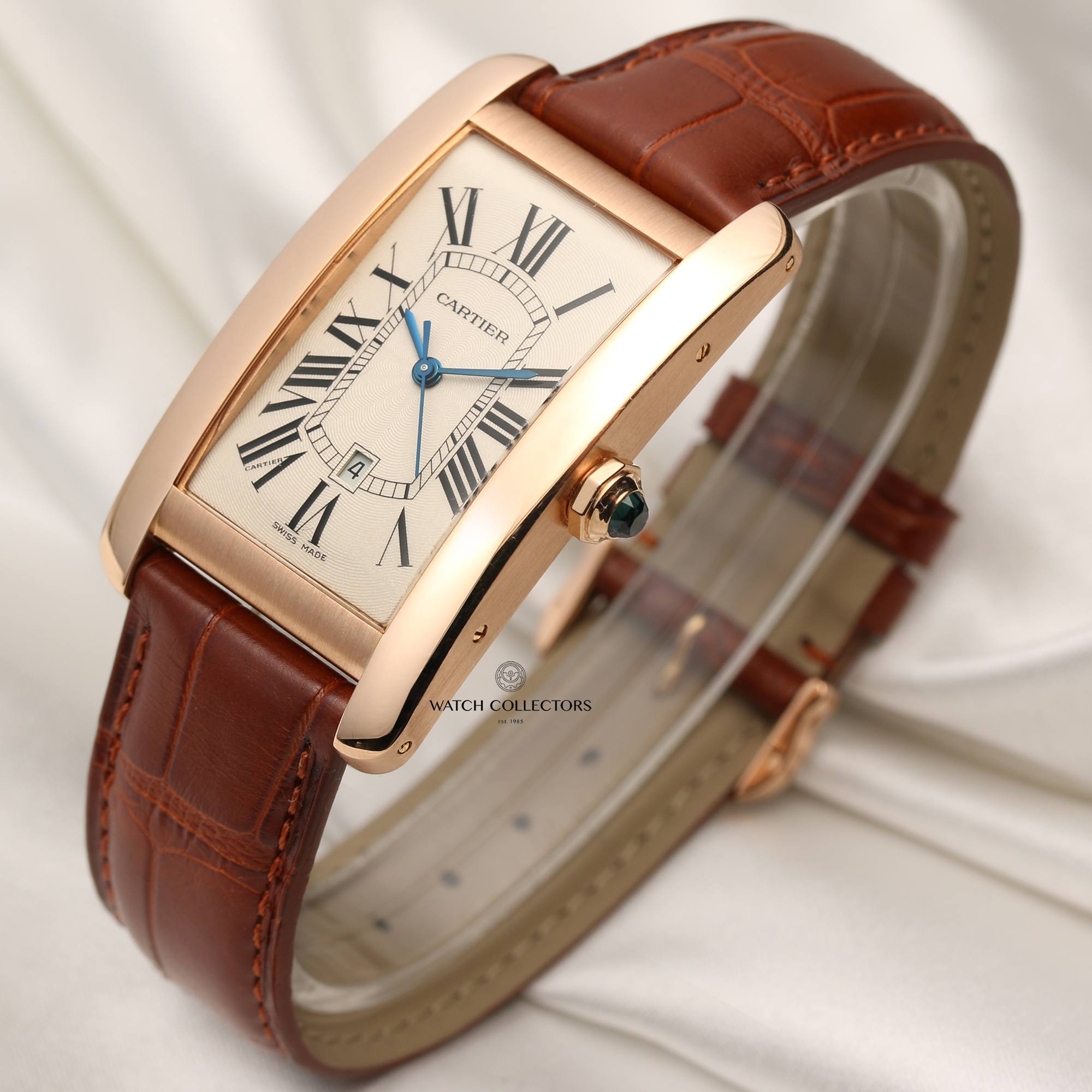 Cartier Tank Americaine 2505 18k Rose Gold