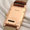 Cartier Tank Americaine 18K Rose Gold Second Hand Watch Collectors 7