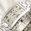 Cartier Tank Americaine 18K White Gold Chronograph Second Hand Watch Collectors 4