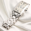 Cartier Tank Americaine 18K White Gold Chronograph Second Hand Watch Collectors 9