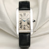 Cartier Tank Americaine 18K White Gold Second Hand Watch Collectors 1