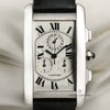 Cartier Tank Americaine 18K White Gold Second Hand Watch Collectors 2