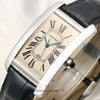 Cartier Tank Americaine 18K White Gold Second Hand Watch Collectors 4