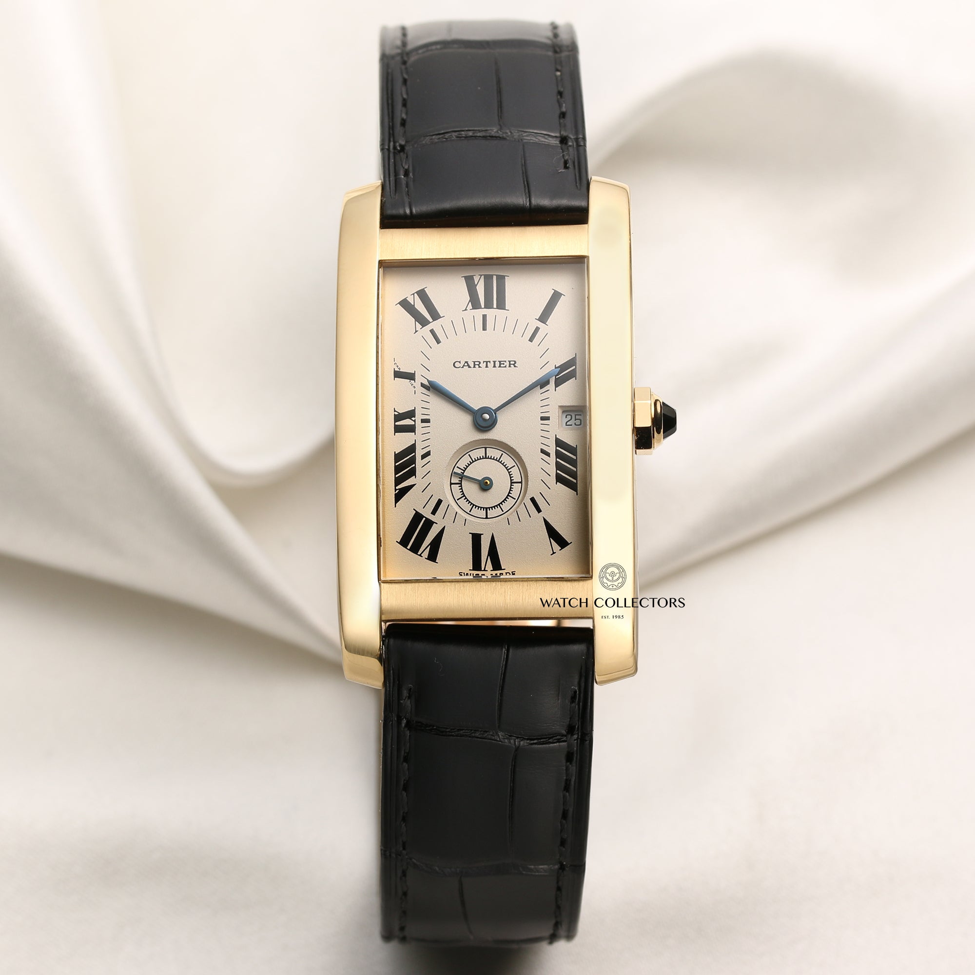 Cartier Tank Americaine Quartz 18k Yellow Gold – Watch Collectors