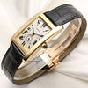 Cartier Tank Americaine 18K Yellow Gold Second Hand Watch Collectors 3