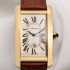 Cartier Tank Americaine Automatic 18K Yellow Gold Second Hand Watch Collectors 2
